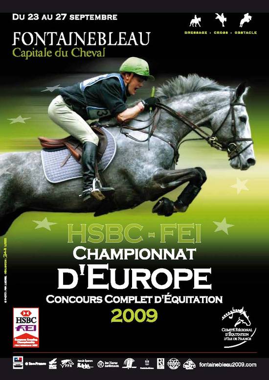 Championnat d’Europe de complet HSBC FEI. Rendez-vous à Fontainebleau !