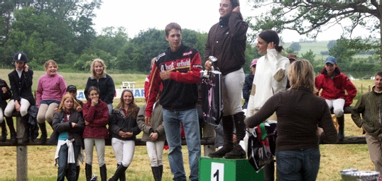 Gwen sur le podium